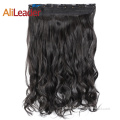 China 5 Clips Body Wave Synthetic Clip In Hairpiece Supplier